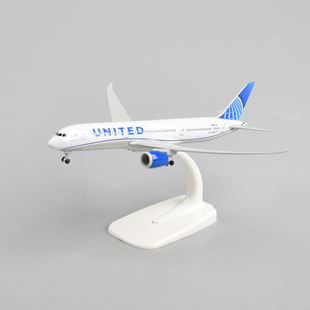 18cm美国联合航空787美联航仿真合金客机模型飞机United Airlines
