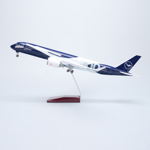 带声控灯47cm汉莎航空A350飞机模型百年纪念客机仿真礼品摆件收藏