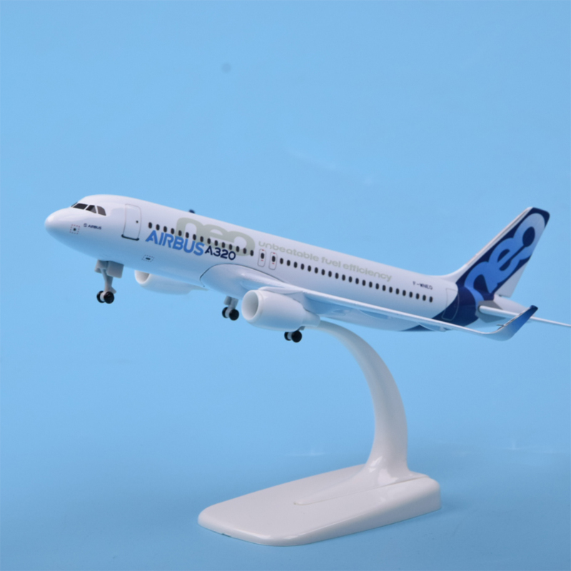 20cm空客A320原型机仿真拼装合金客机模型民航飞机航模礼物男生