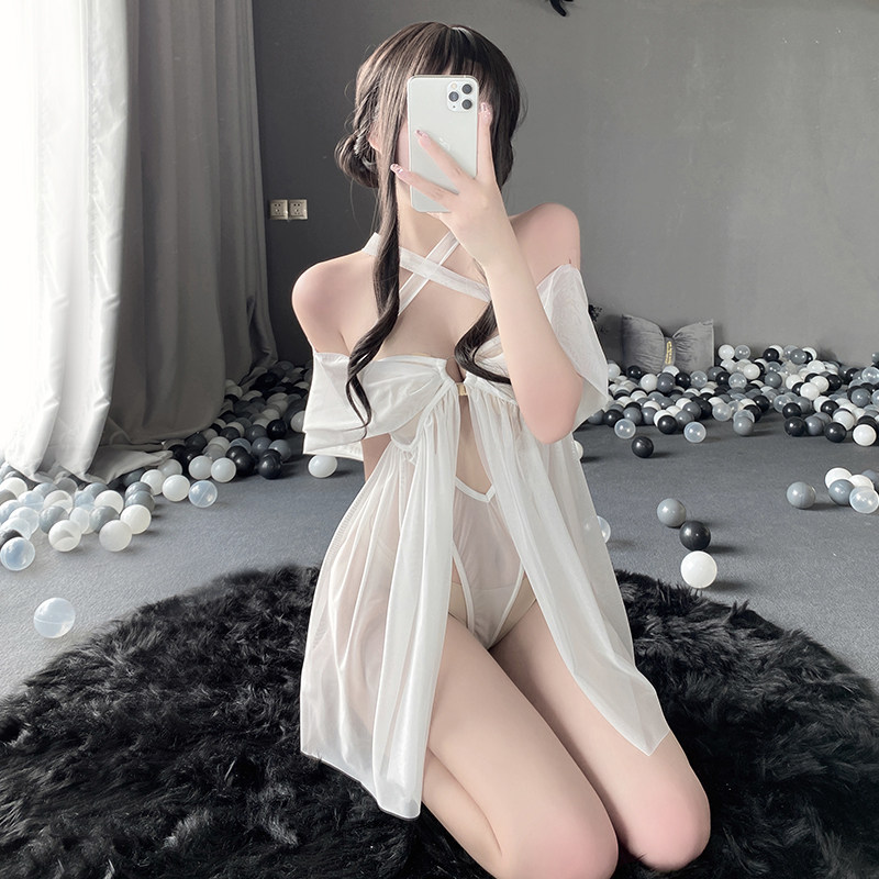 性感情趣纯欲睡衣女夏火辣吊带裙2022年新款制服小胸诱惑内衣套装