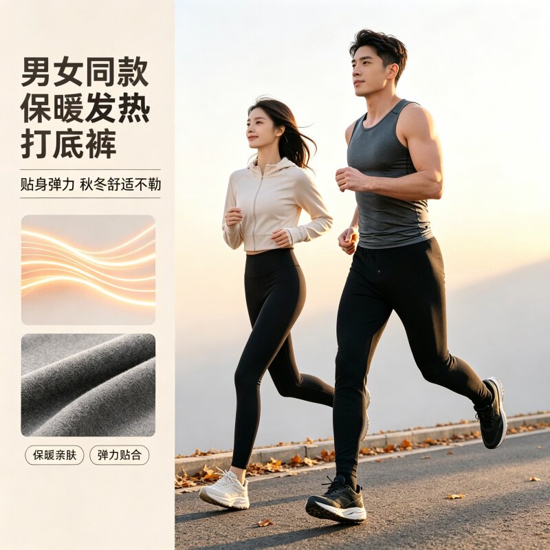 真德绒无痕恒温保暖打底裤