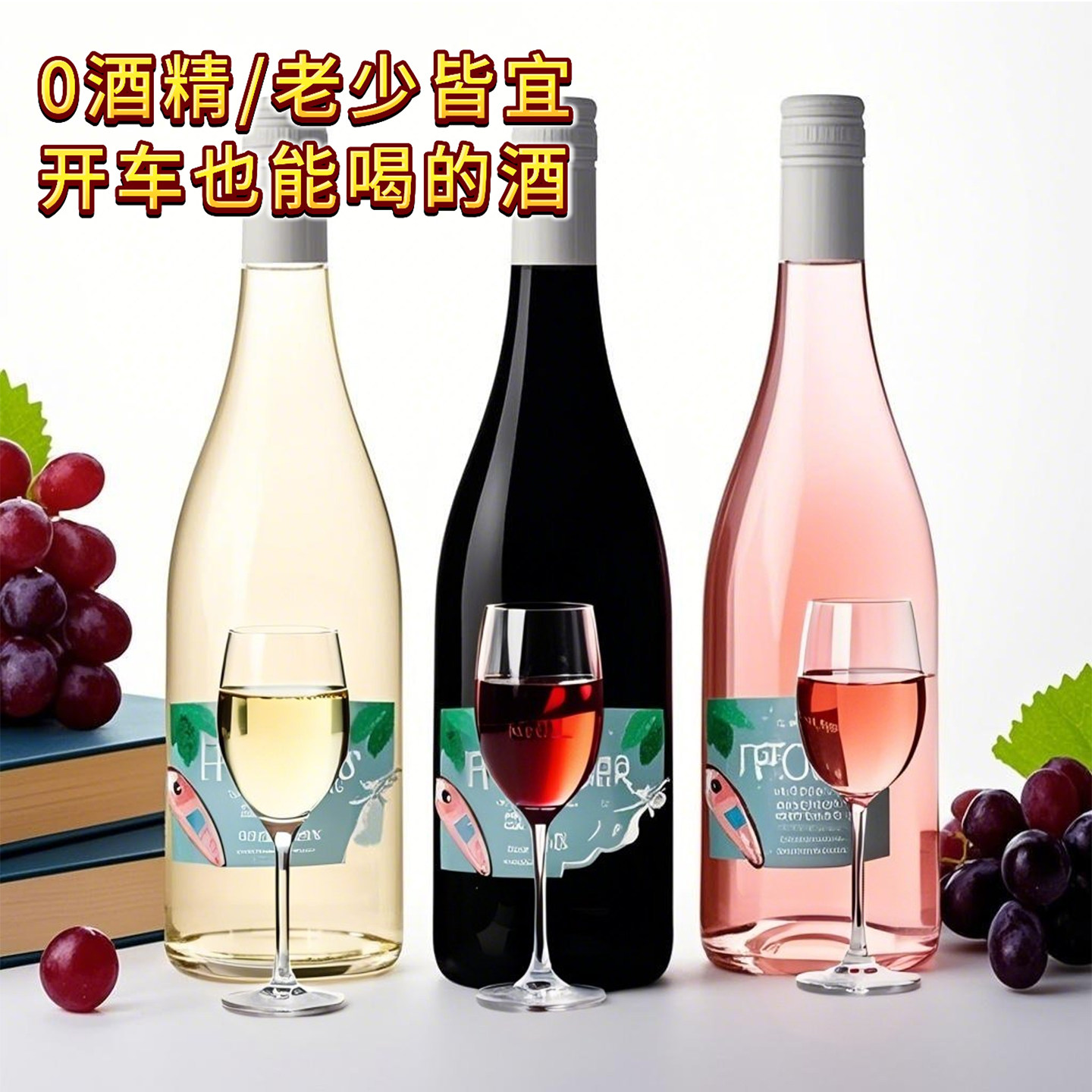 脱醇葡萄酒0酒精无醇法国原瓶进口礼盒装孕妇开车可饮红白葡萄酒,酒类,干红静态葡萄酒,淘宝优惠券,粉丝福利购,淘宝优惠卷