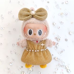 17cmlabubu拉布布娃衣小香风新年衣服mokoko娃衣礼服裙现货原创