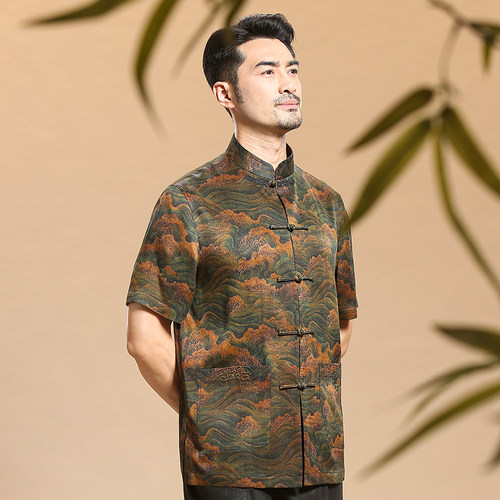 唐装中式夏季短袖国风上衣