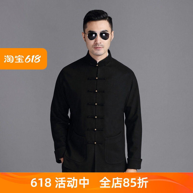 中式潮流唐装男复古青年休闲春秋季长袖外套中国风潮牌商务中山装