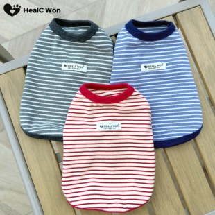 HC宠物秋冬红色保暖打底衫300G中厚德绒衣服狗狗猫咪背心防掉毛