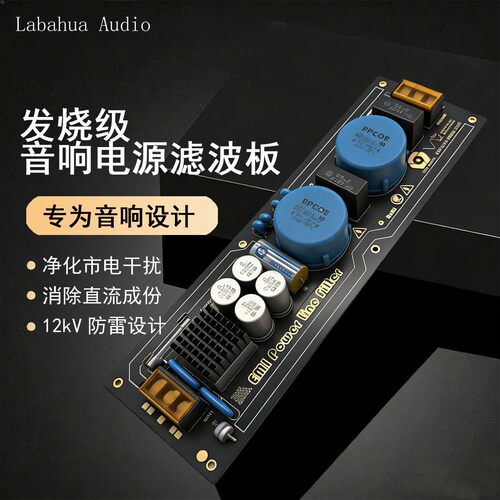 Labahua Audio大功率消直流音响电源滤波器发烧插排防雷抗干扰
