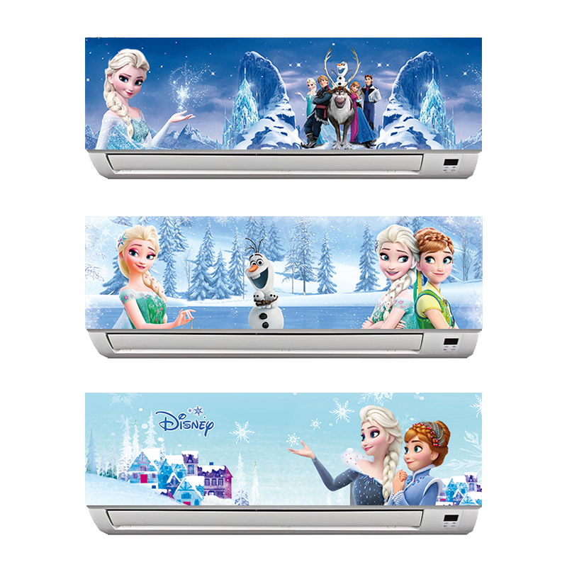 定制冰雪奇缘挂式空调可移除贴纸