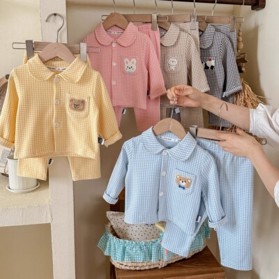 秋季新款儿童男童女童家居服套装