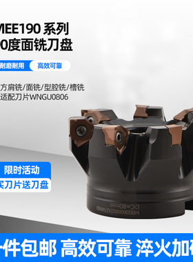 山高MEE190方肩快进给铣刀盘XNEX080608可转位双面六刃通装金鹭