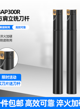 直角方肩铣刀杆CNC刀杆加硬抗震BAP300R C14/15/16/22 R0.8/1135