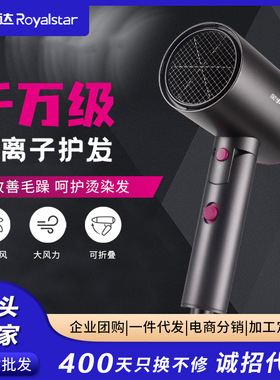 荣事达吹风机可折叠负离子护发宿