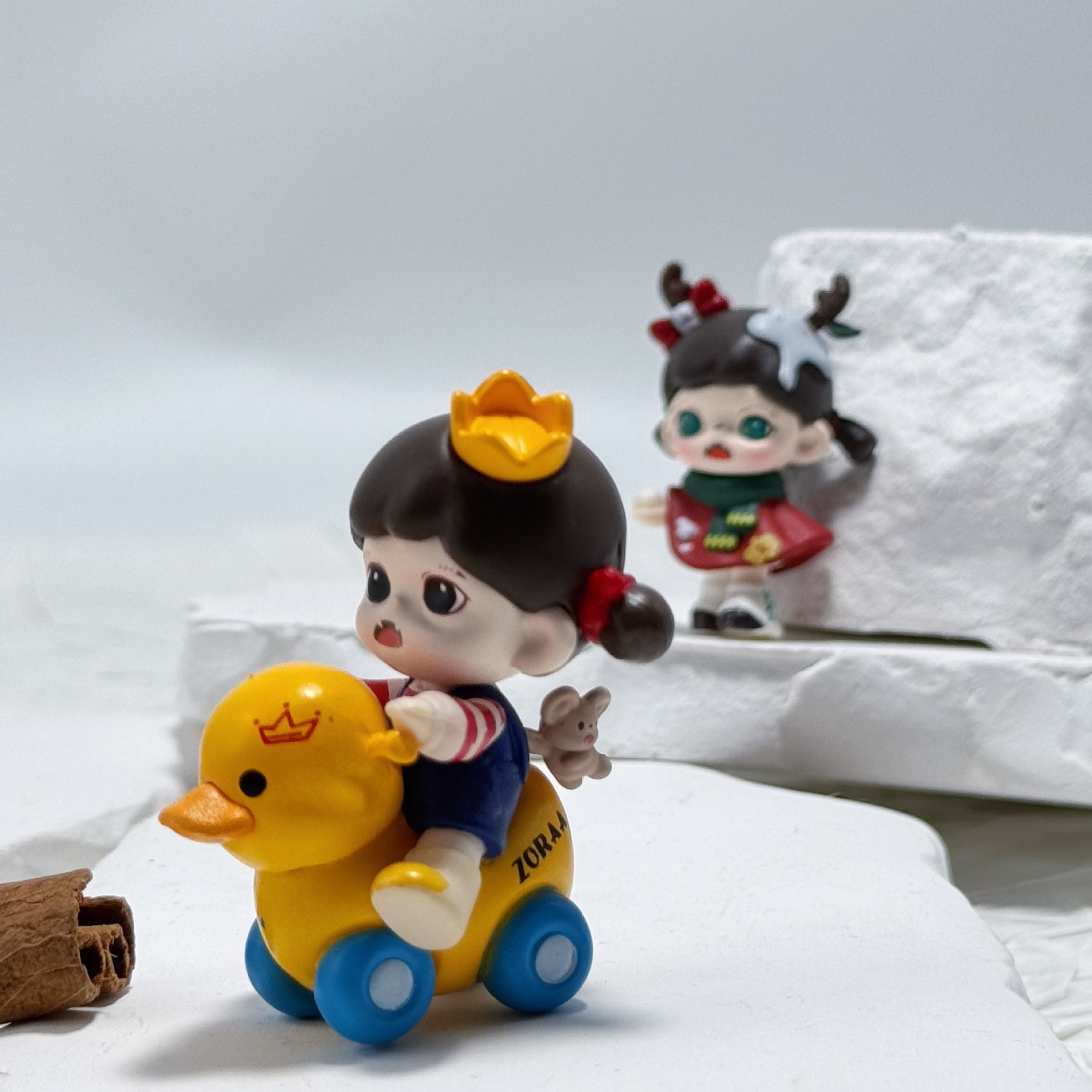 Zoraa改娃萌粒汽车摆件DIY钥匙扣盲盒公仔爆款手办小玩具小玩偶