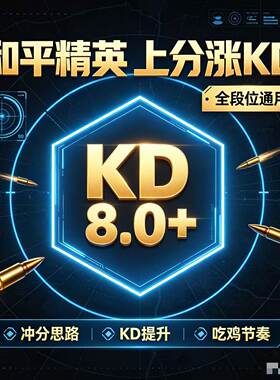 和平精英低保人机房上分KD淘汰分