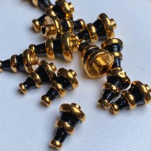 黑金双色陨石佛塔星月金刚猴头老型凤眼108菩提三通塔头佛头配饰