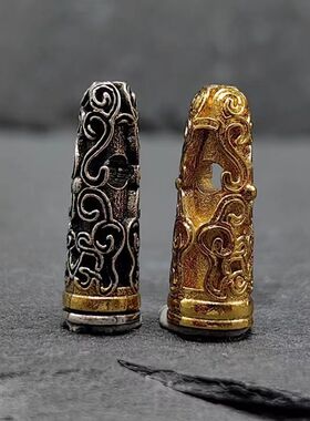 老型精工金藏印卡子背云侧挂文玩 星月菩提diy手串项链配饰配件品