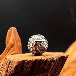 复古祥云珠腾云隔珠顶住腰珠手串108手持做旧工艺文玩diy配饰配件