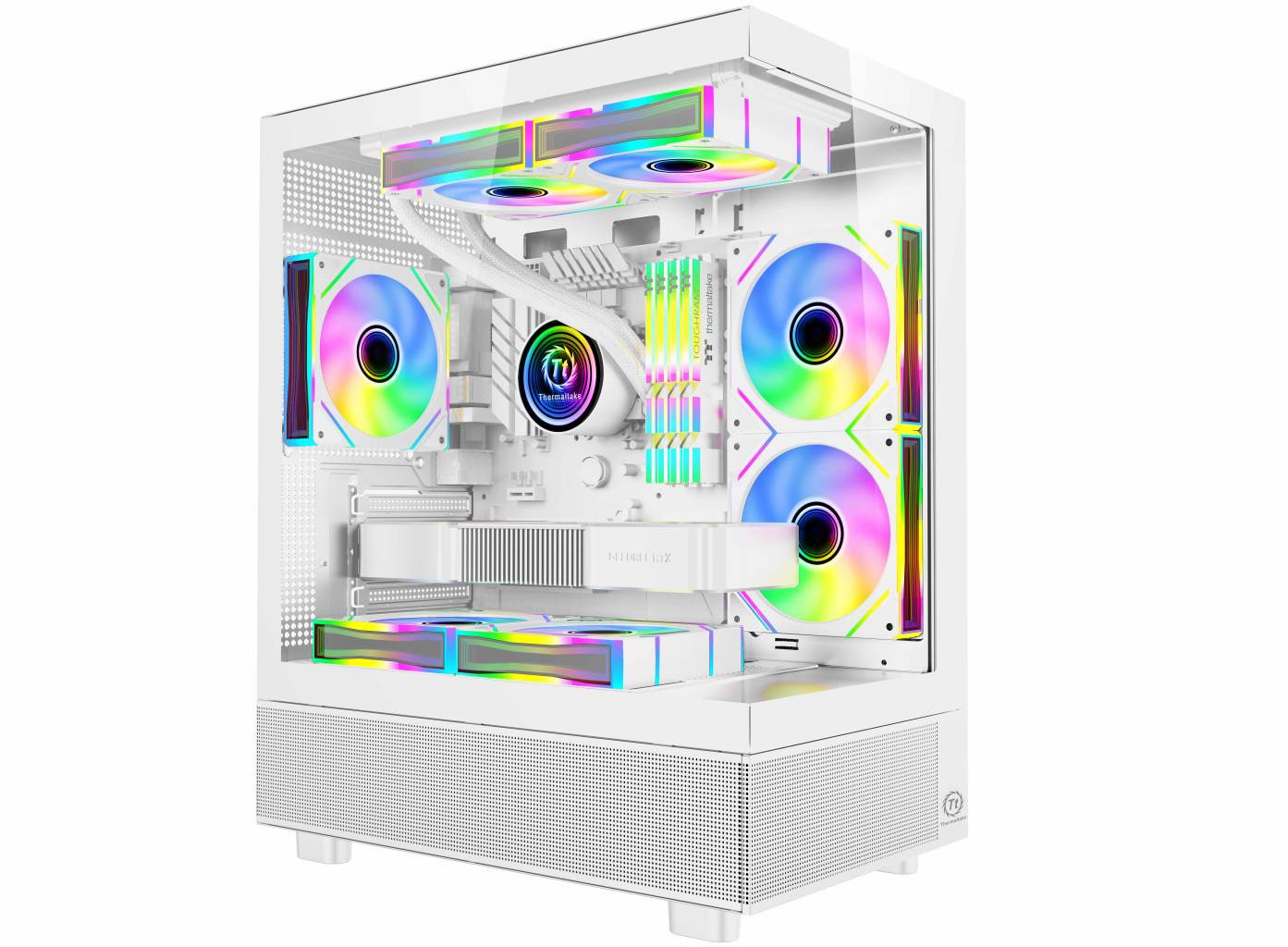 Thermaltake途腾TT电脑机箱风景玻璃侧透海景房顶置240水冷M-ATX