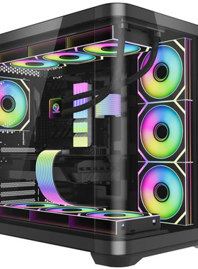 Thermaltake/TT途腾水立方ULTRA360海景房ATX大板360水冷弯曲玻璃