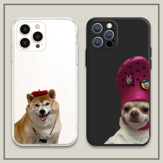 可爱狗狗适用苹果13华为p50小米12vivos7一加9透明iPhone14手机壳
