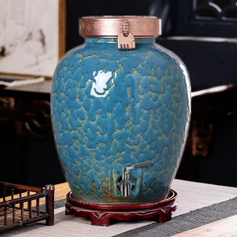 存酒专用酒坛子陶瓷密封泡酒瓶
