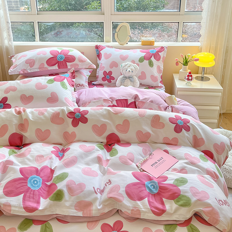 100%纯棉床笠单件床罩套席梦思床垫全棉防滑防尘床垫通用全包套子