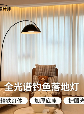 出口钓鱼灯落地灯新款现代简约轻奢客厅卧室沙发边立式台灯氛围灯