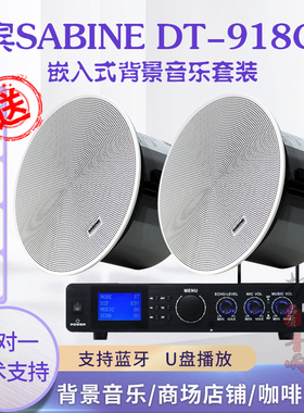 赛宾SABINE DT-918C/T广播背景音乐会议嵌入式天花吸顶喇叭音箱