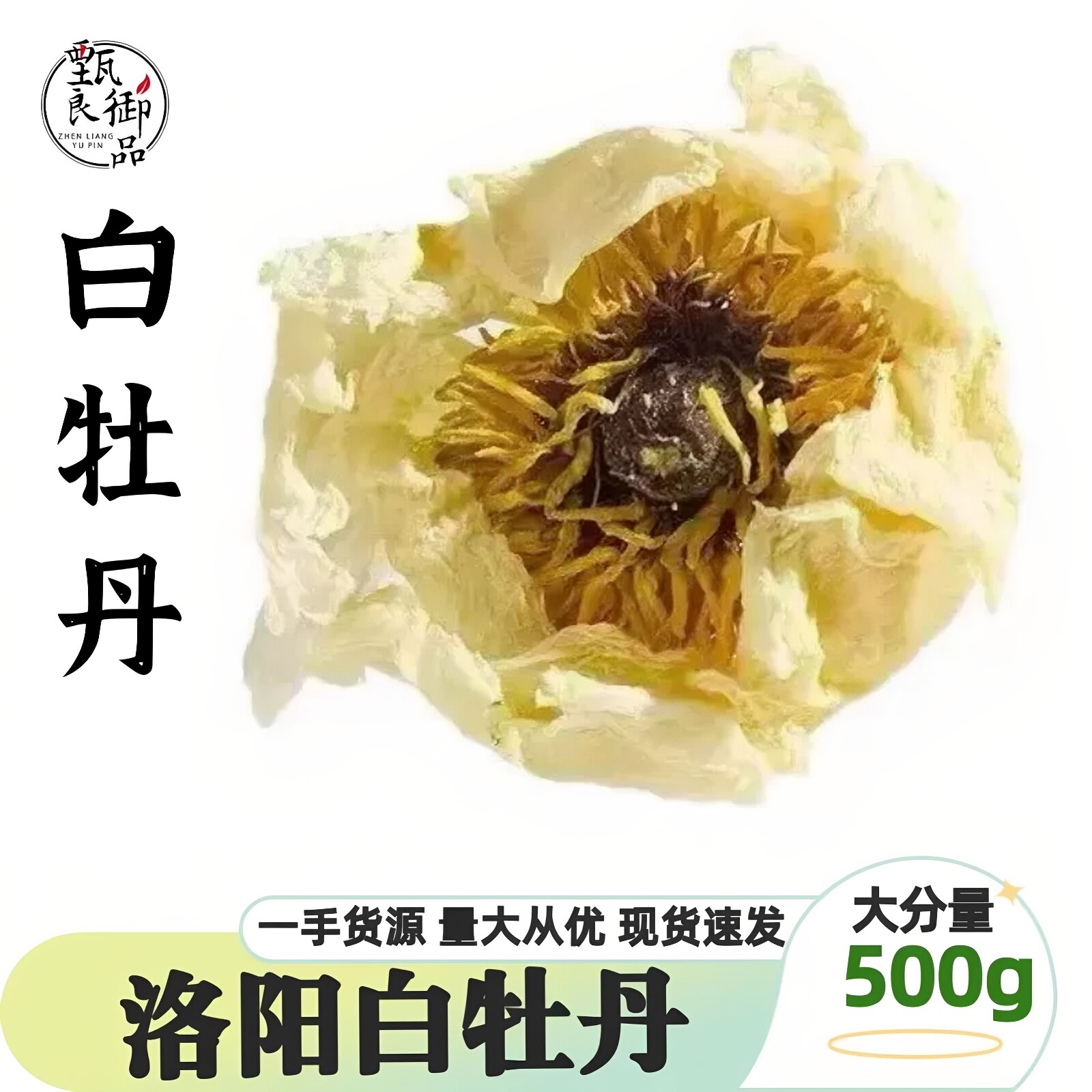 洛阳白牡丹花茶整朵500g一朵一杯图片