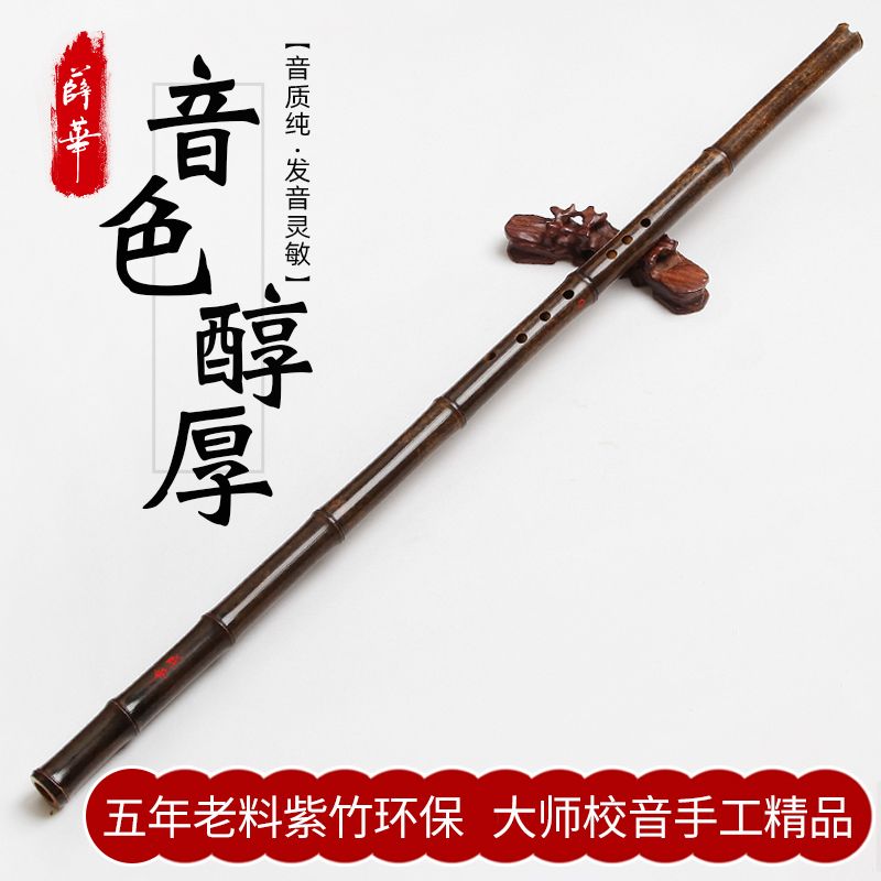 萧乐器高档精制专业演奏八孔洞箫精品初学入门紫竹箫古风手工长箫