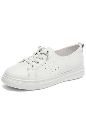 森达板鞋女鞋2024秋季新款商场同款简约百搭休闲小白鞋XBU01CM4