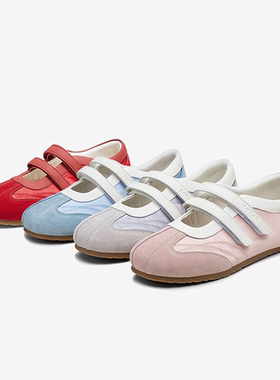 百思图2025秋季新款运动玛丽珍芭蕾单鞋平底运动休闲女鞋A1942CQ5