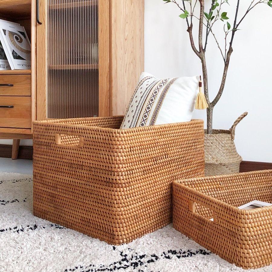 藤编收纳筐手工编织收纳筐