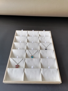 18位吊坠托盘木头展示首饰收纳定制大小道具盘