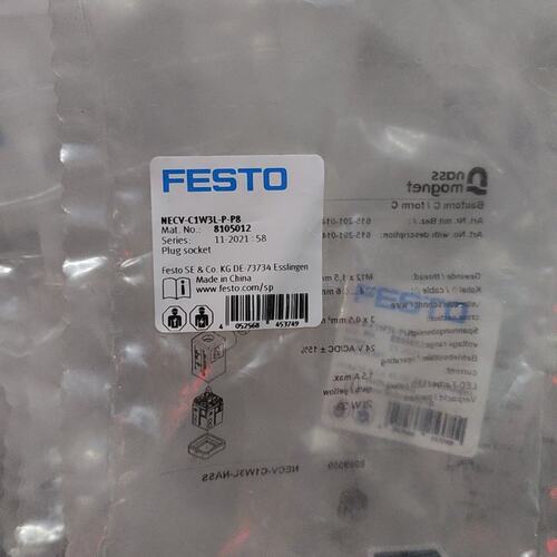 议价FESTO费斯托插头插座NECV-C1W3L-P-P8，全新议价