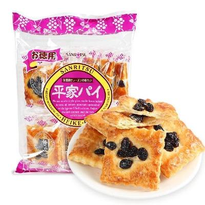 SANRITSU三立制果日本进口德用平家派提子酥饼干糕点儿童休闲零食