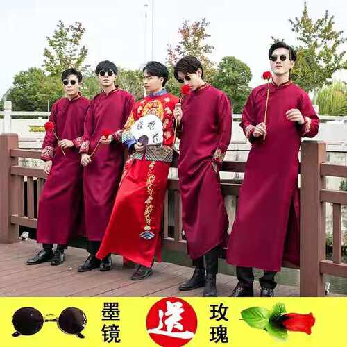 中式结婚礼服伴郎伴娘服多少钱 中式结婚礼服伴郎伴娘服价格 小麦优选