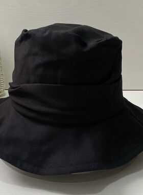 夏季女士全棉布料日系渔夫帽可折叠防晒遮阳盆帽韩版韩版百搭太阳