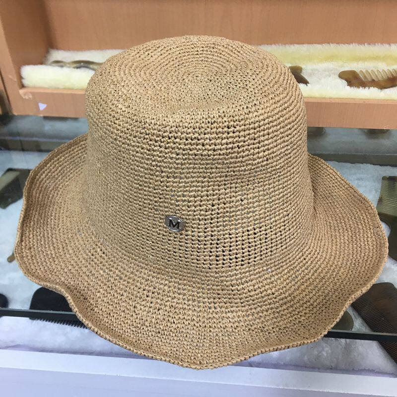 草帽铆钉凹造型折叠遮阳防晒帽