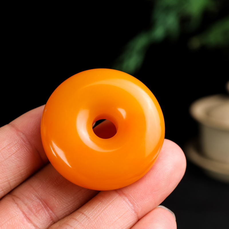 新疆和田玉吊坠平安无事玉平安扣