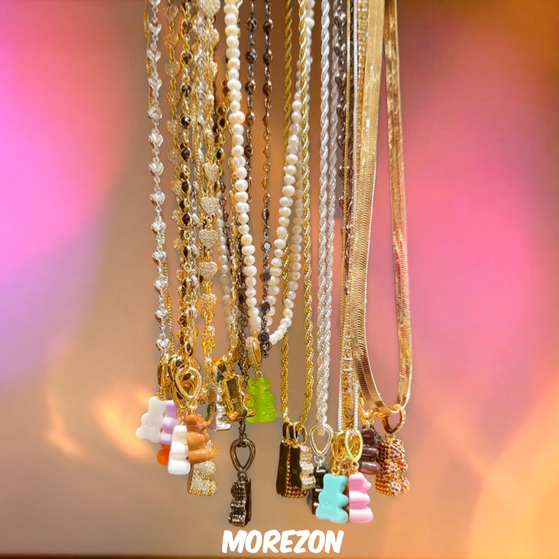 MOREZON【Crystal Haze】挪威设计师品牌明星同款简约长款项链女