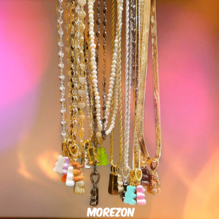 简约长款 MOREZON 挪威设计师品牌明星同款 Haze 项链女 Crystal