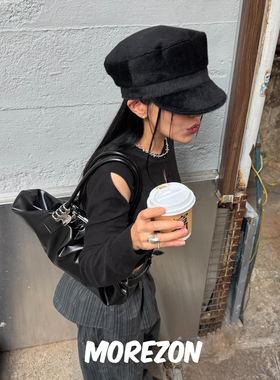 MOREZON【AWESOME NEEDS MODS CAP】25AW潮人百搭精致平顶报童帽