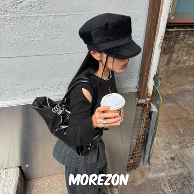 MOREZON【AWESOME NEEDS MODS CAP】25AW潮人百搭精致平顶报童帽