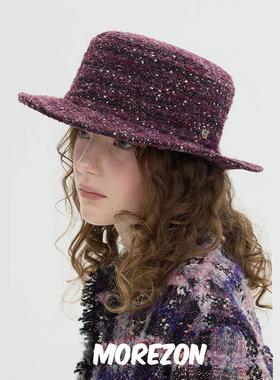 MOREZON【Brown hat Gabrielle Top Hat】秋冬设计师潮人平顶礼帽