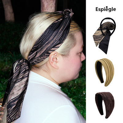 MOREZON【ESPIEGLE】25AW新款潮人时尚百搭deva皮革宽边发箍发饰