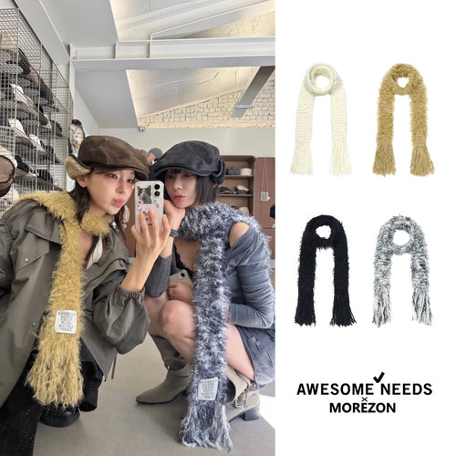 MOREZON【AWESOME NEEDS SNOW MUFFLER】26秋冬新款手工雪花围巾