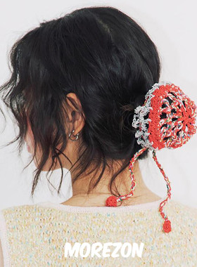 MOREZON【MISU A BARBE NETTY HAIR POCKET】25SS针织盘发头饰女