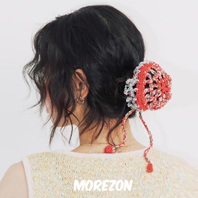 MOREZON【MISU A BARBE NETTY HAIR POCKET】25SS针织盘发头饰女