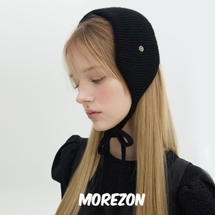 Tricot hat Tieable Hair 25AW针织发带女 MOREZON Band Brown